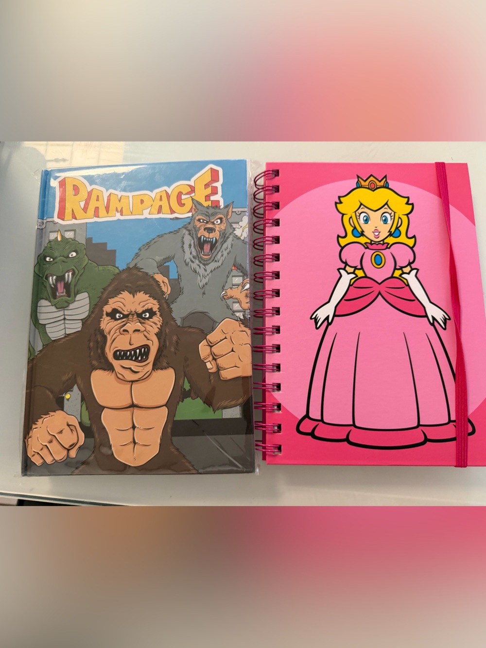 Rampage Princess Artwork Spiral Notebook - Bright Pink Cover